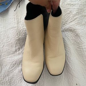 Lucky Brand Cream Booties